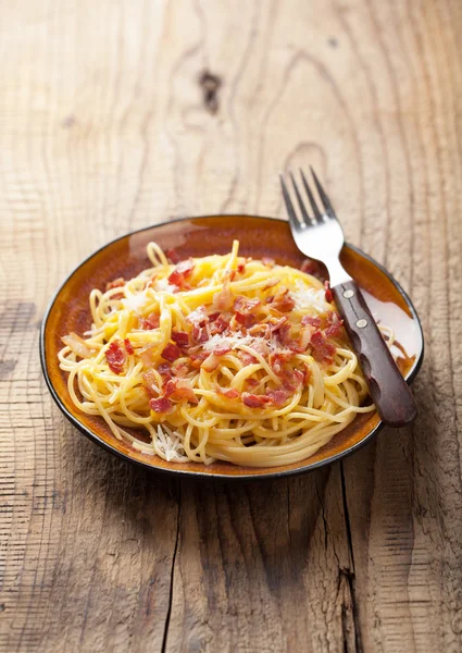 Špagety carbonara — Stock fotografie