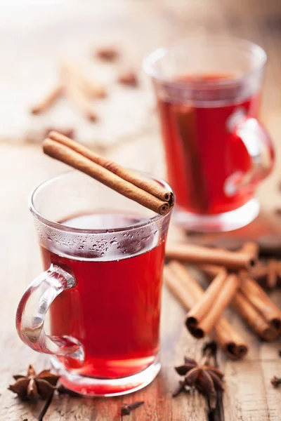 Glass of mulled wine — Stock Photo, Image