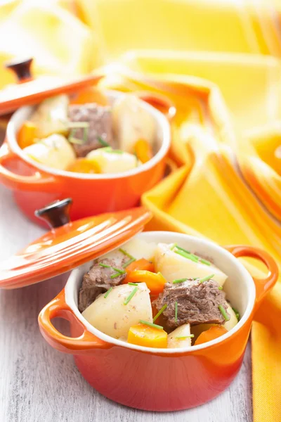 Beef stew with potato and carrot — Stock Photo, Image