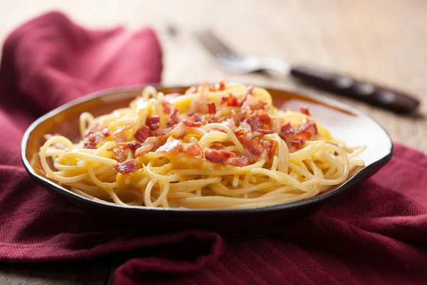Spaghete carbonara — Fotografie, imagine de stoc