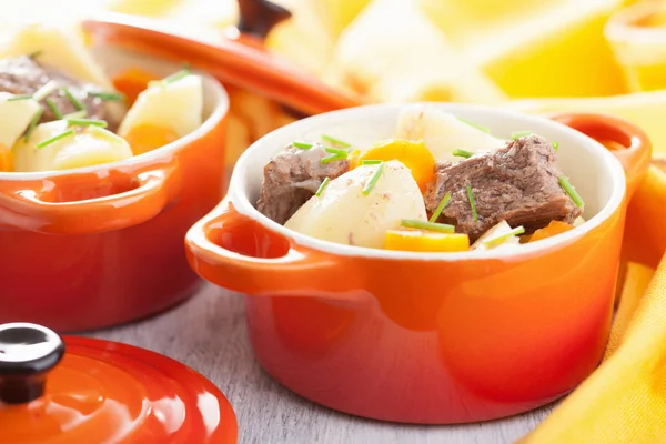 Beef stew with potato and carrot — Stock Photo, Image