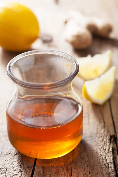 Honey lemon and ginger — Stock Photo, Image