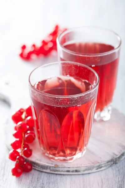 Redrurrant juice and berry — Stock Photo, Image