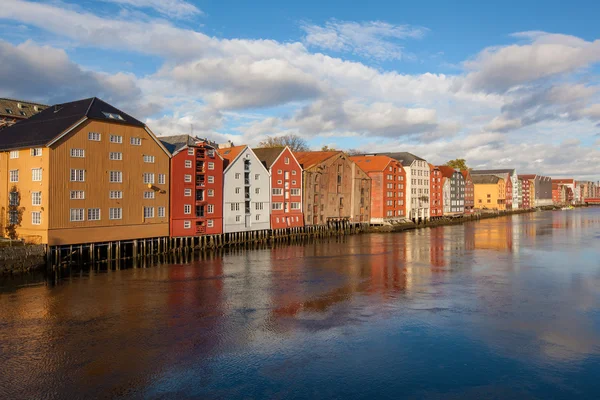 Panoráma města Trondheim Norsko — Stock fotografie