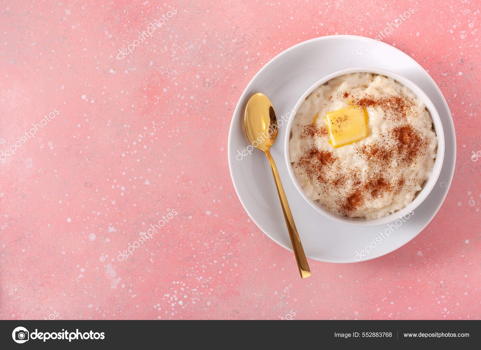 Rice Pudding Butter Cinnamon French Riz Lait Norwegian Risgrot