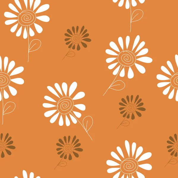 Fondo de flores sin costura — Vector de stock