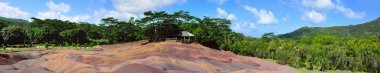 chamarel yedi renkli topraklar. Panorama