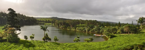 Lago en las montañas. Isla Mauricio . — Foto de Stock