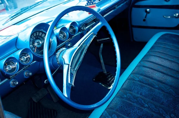 Retro auto interieur — Stockfoto