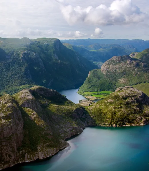 Lindo Lysefjorden vista — Fotografia de Stock