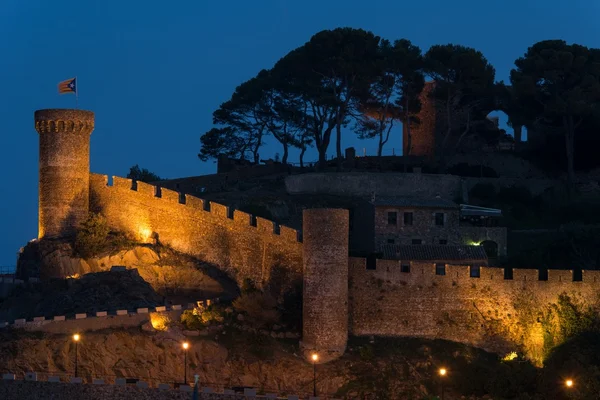 Vila vella schloss in tossa de mar, spanien — Stockfoto