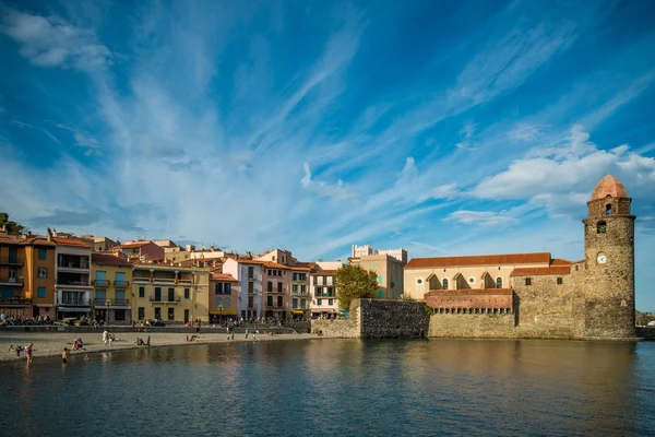 Kerk notre-dame-des-anges in collioure, Frankrijk — Stockfoto