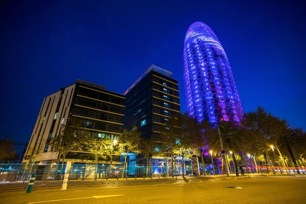 Edifício de escritórios Torre Agbar — Fotografia de Stock