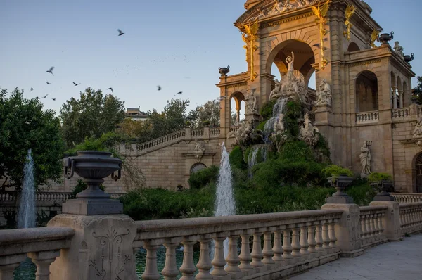 Fontanna w parc de la ciutadella, barcelona — Zdjęcie stockowe