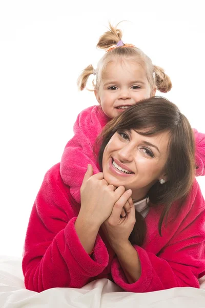 Šťastná matka a dcera — Stock fotografie