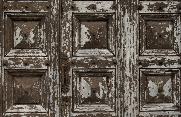 Eski ahşap grunge kapı — Stok fotoğraf
