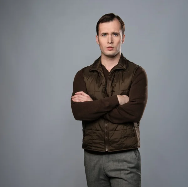 Elegant man in studio — Stock Photo, Image