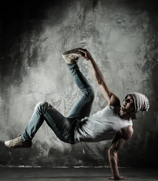 Dançarino B-boy — Fotografia de Stock