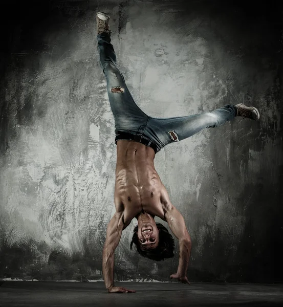 Dançarino B-boy — Fotografia de Stock