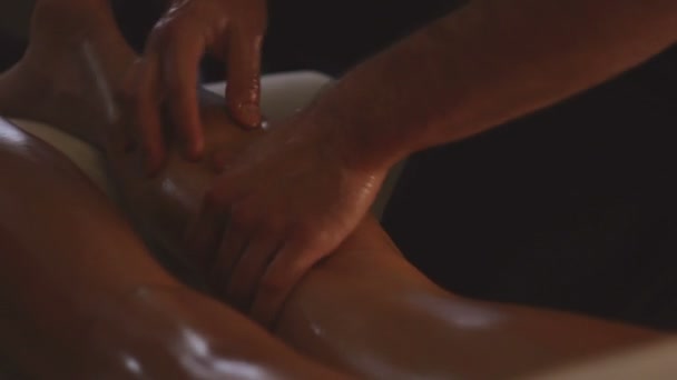 Ben massage — Stockvideo