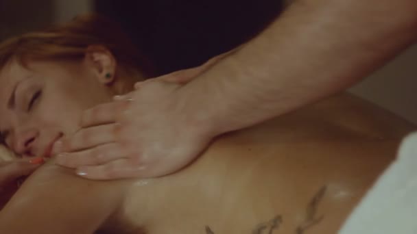 Body massage — Stock Video