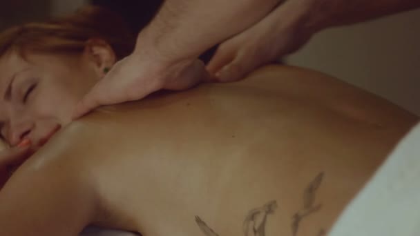 Body massage — Stock Video