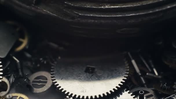 Engranajes mecánicos pequeños — Vídeos de Stock