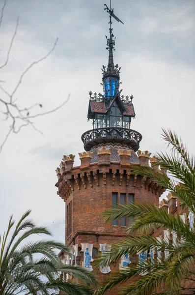 Castell dels tres Dragons (Зоологический музей) в Парке Цитадели, Барселона — стоковое фото