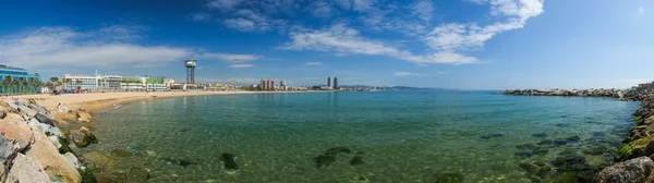 Vackra barcelona beach panorama — Stockfoto