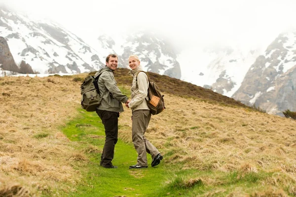 Couple de voyageurs — Photo