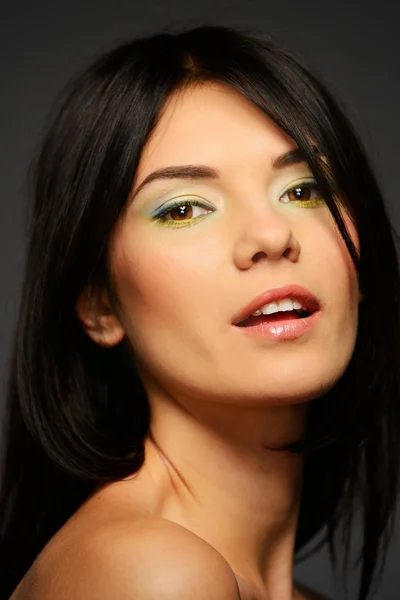Kvinna med make-up — Stockfoto