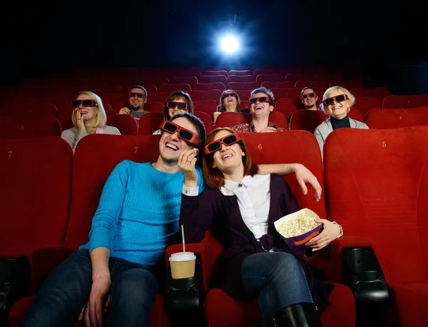 People in cinema — Stock Photo, Image