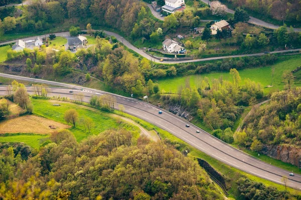 Widok na drogę z góry — Zdjęcie stockowe