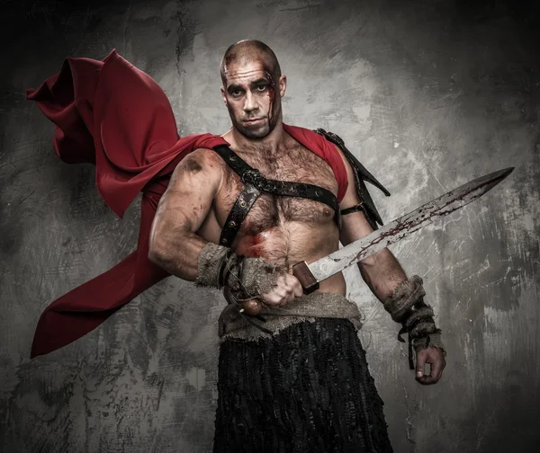 Wounded gladiator — Stock Photo, Image