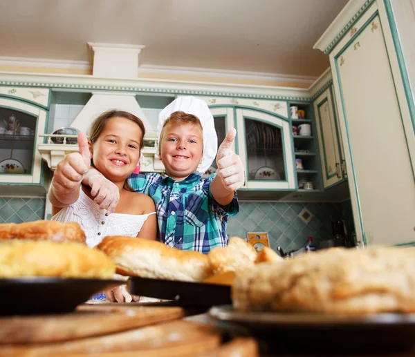 Children cooking