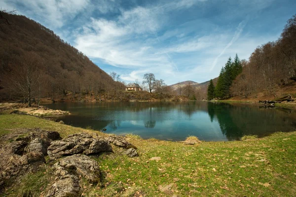 Bethmale lake view, France — Stock Photo, Image