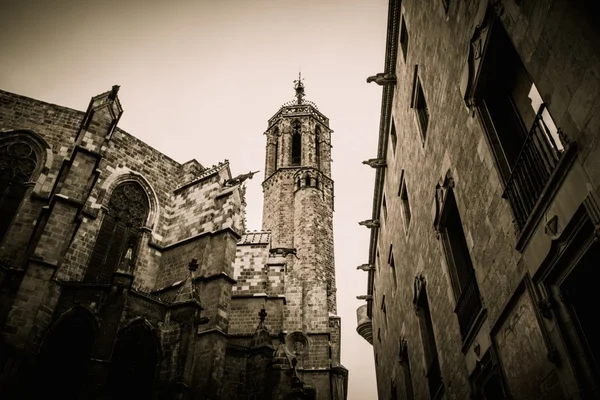 Санта-Марія-дель-Мар собору в Барселоні, Іспанія — стокове фото