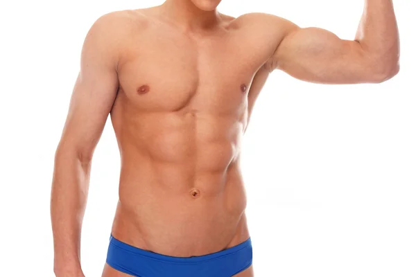 Torso muscular del joven en ropa interior — Foto de Stock