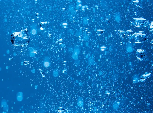 Water background with bubbles — Stock Photo, Image