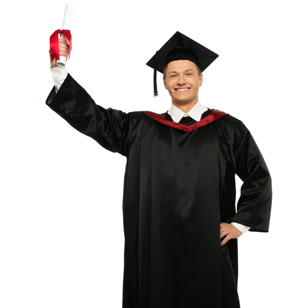 Jovem graduado homem — Fotografia de Stock