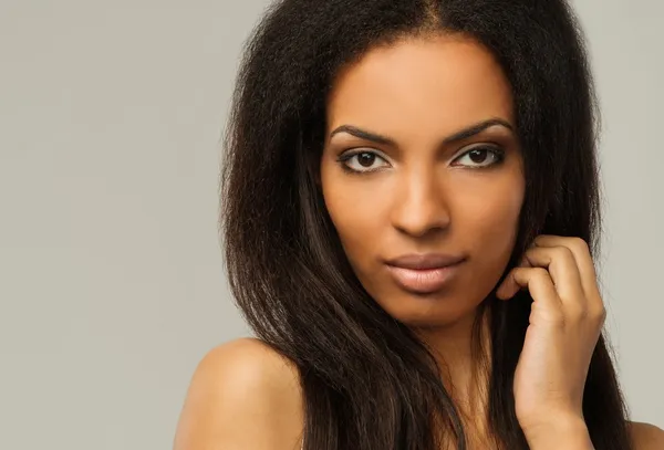 African-american woman close-up shot — Stock Photo, Image