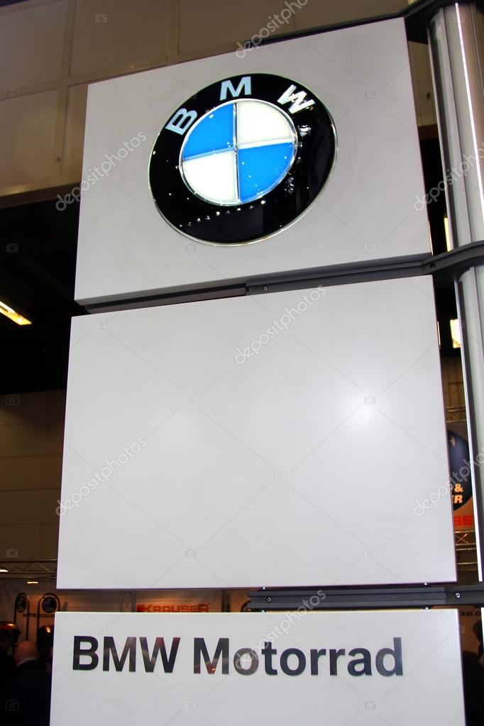 HAMBURG, GERMANY - JANUARY 26: Stand of BMW on January 26, 2013 at HMT (Hamburger Motorrad Tage) expo, Hamburg, Germany. HMT is a large motorcycle expo