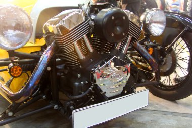 retro arabanın ön bölümü