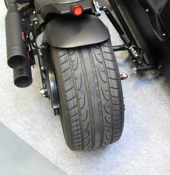 Rückenteil des großen Motorrads — Stockfoto