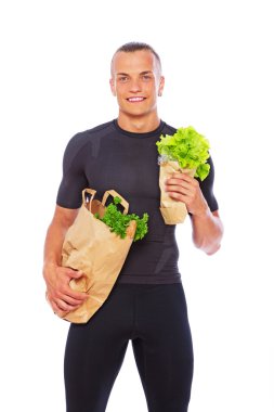 salata vejetaryen portresi