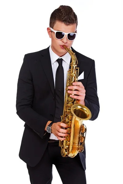 A stylish young musician — Stock Photo, Image