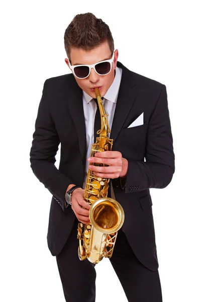 A stylish young musician — Stock Photo, Image
