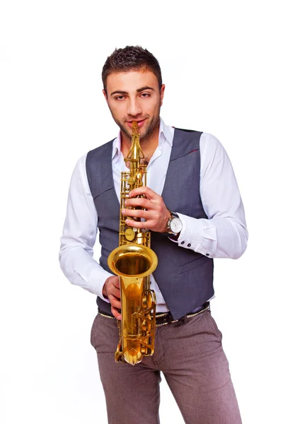 A gentle musician — Stock Photo, Image