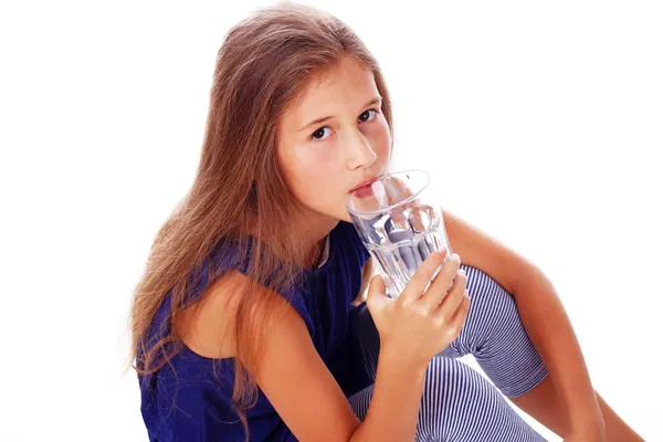 Portrait of beautiful girl posing in studio — Stock Photo, Image