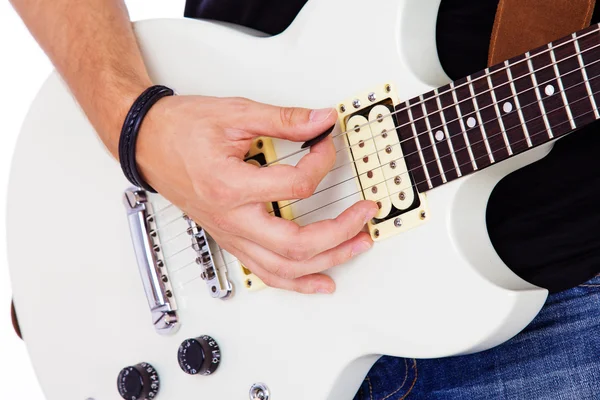 Portræt af guitar - Stock-foto